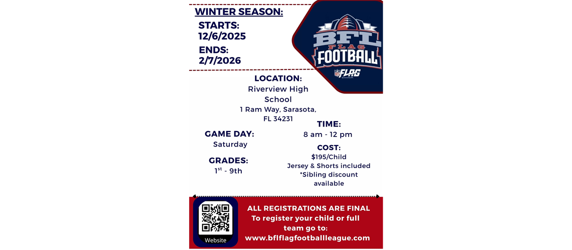 2025/2026 BFL Flag Football Winter Season