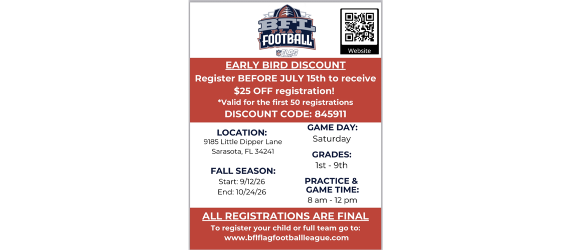 2026 BFL Flag Football League Fall Season